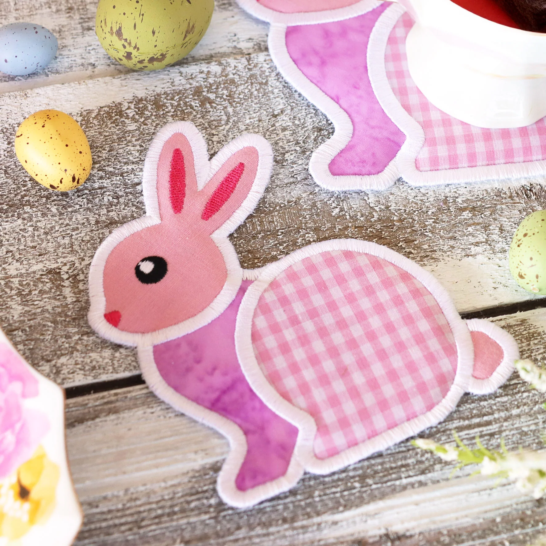 Hoppy Bunny Trivet (In-the-Hoop) - Image 3