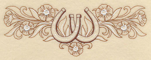 Horseshoe and Flowers - Image 4