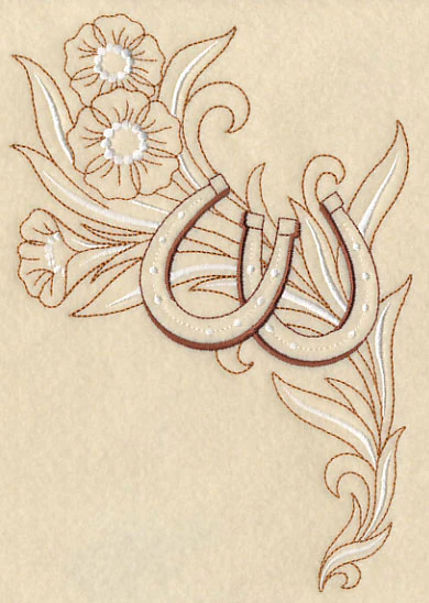 Horseshoe and Flowers - Left - Image 3