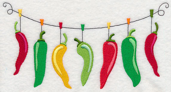 Hot Peppers Clothesline - Image 2