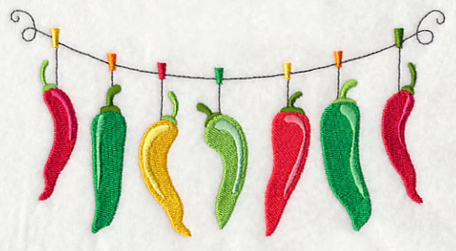 Hot Peppers Clothesline - Image 3