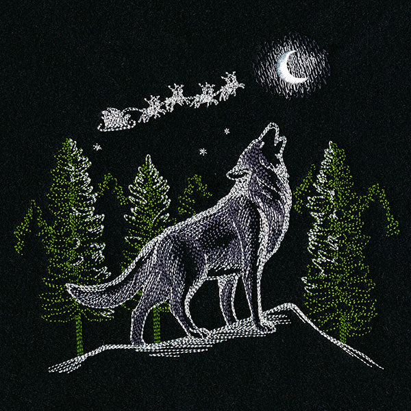 Howling Wolf Santa's Flight Scene - Image 2
