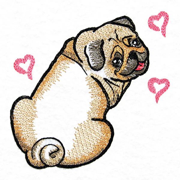Hugs & Kisses Pug - Image 2