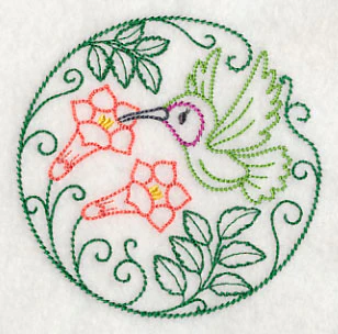 Hummingbird and Trumpet Vine (Vintage) - Image 5