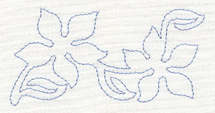 Hummingbird & Flowers Quilting Border (Single Run) - Image 4