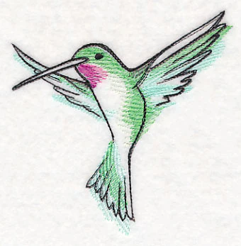 Hummingbird in Watercolor - Image 3