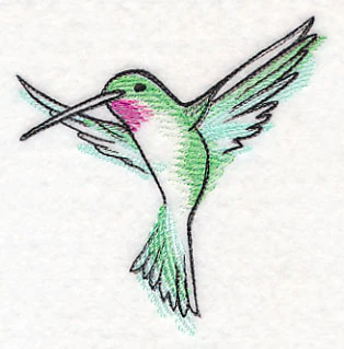 Hummingbird in Watercolor - Image 4