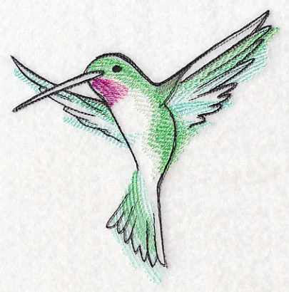 Hummingbird in Watercolor - Image 6