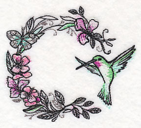 Hummingbird Wreath in Watercolor - Image 5