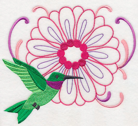 Hummingbird's Flight to Flower - Image 6