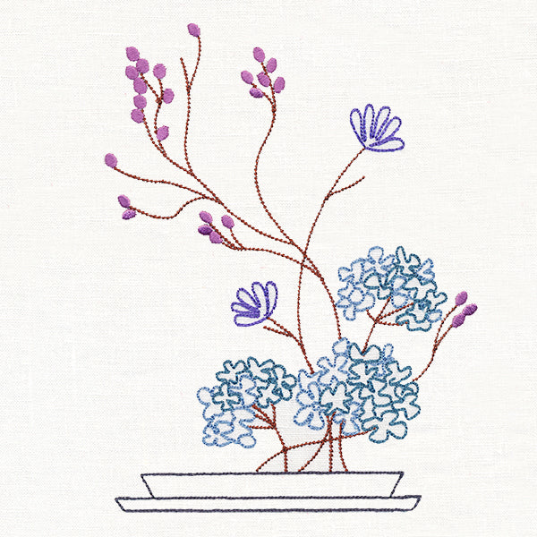 Hydrangea Ikebana (Vintage) - Image 2