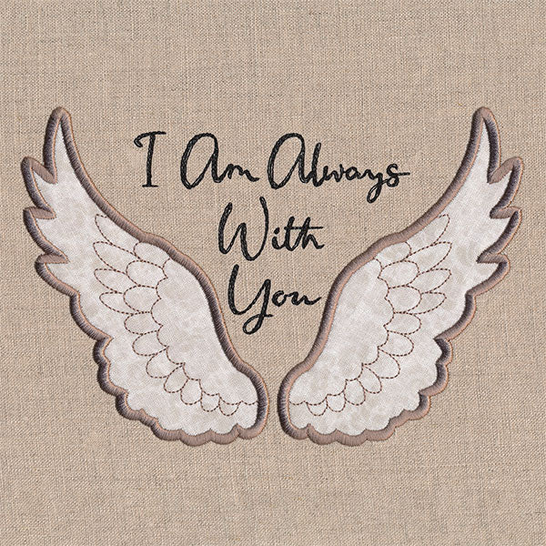 I Am Always With You Angel Wings (Applique) - Image 5