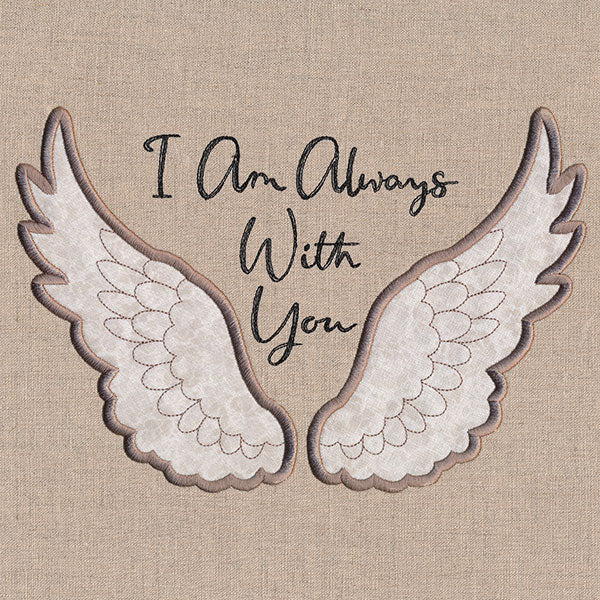 I Am Always With You Angel Wings (Applique) - Image 9