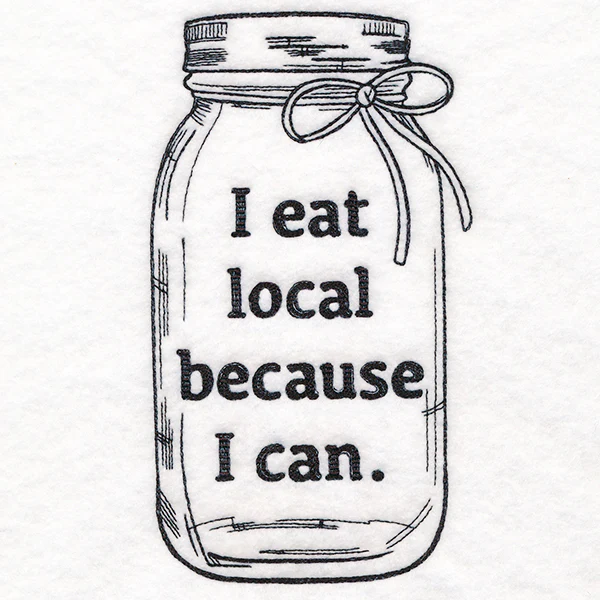 I Eat Local Canning Jar - Image 3