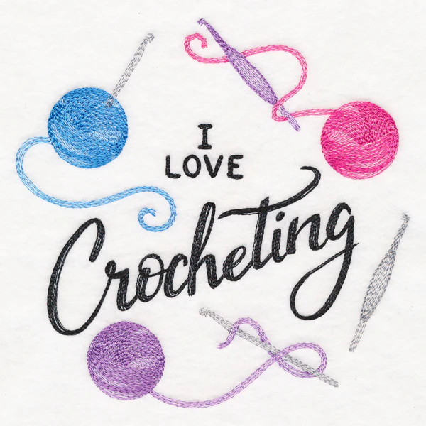 I Love Crocheting Wreath - Image 2