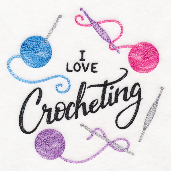 I Love Crocheting Wreath - Image 3