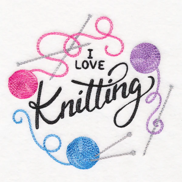 I Love Knitting Wreath - Image 3