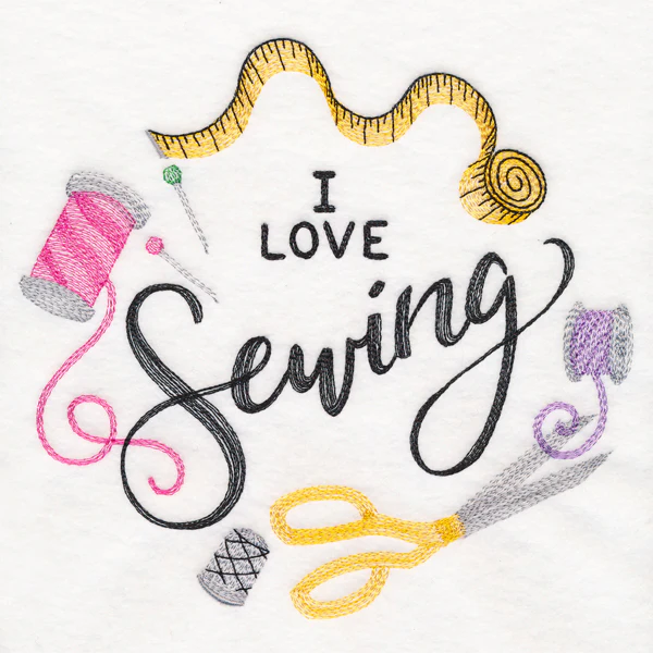 I Love Sewing Wreath - Image 6