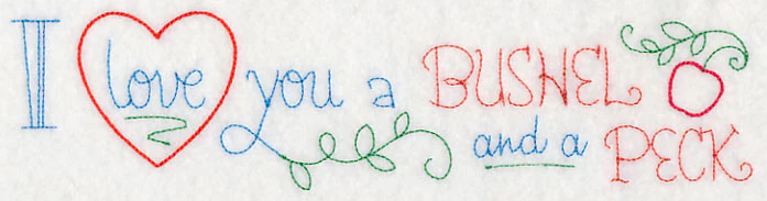 I Love You a Bushel and a Peck Border (Vintage) - Image 2