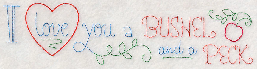 I Love You a Bushel and a Peck Border (Vintage) - Image 6