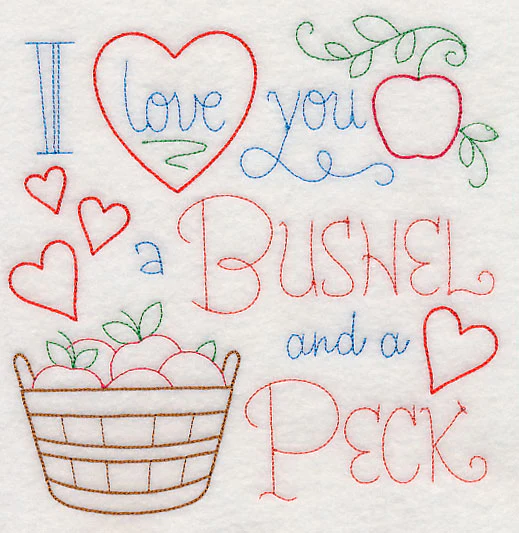 I Love You a Bushel and a Peck Square (Vintage) - Image 2