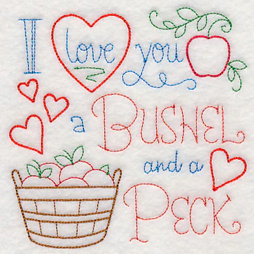 I Love You a Bushel and a Peck Square (Vintage) - Image 4