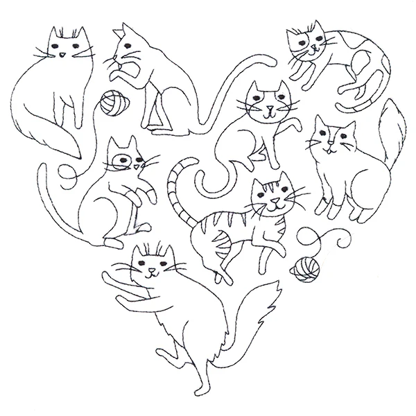 I Love You Meowy Much Cat Heart - Image 6