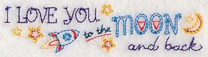 I Love You to the Moon and Back Border (Vintage) - Image 5