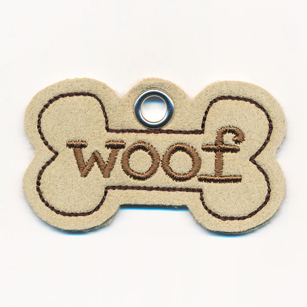 I Woof You Dog Tag (In-the-Hoop)