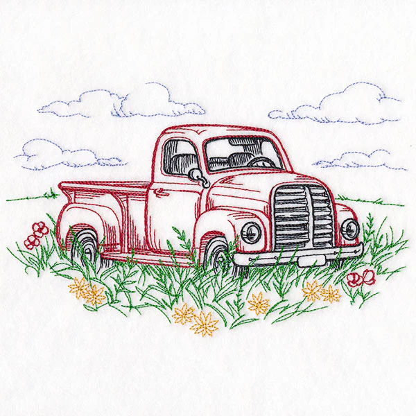 Idyllic Retro Truck Scene - Image 5