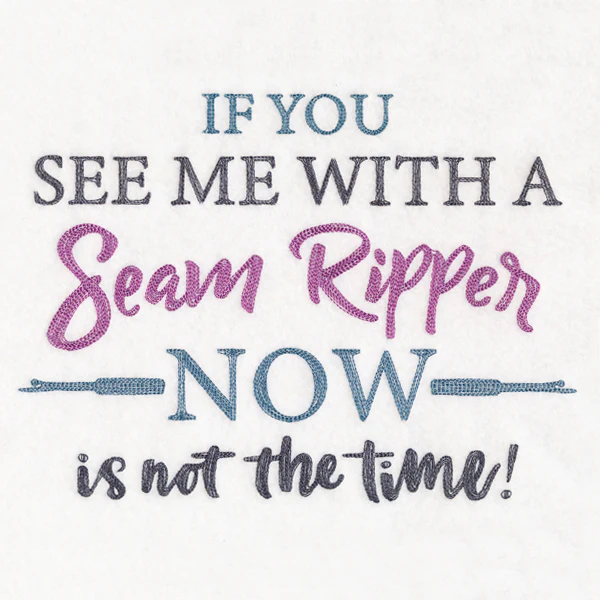 If You See Me With a Seam Ripper