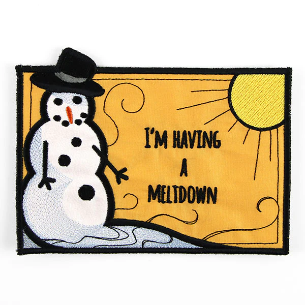 I'm Having a Meltdown Mug Rug (In-the-Hoop) - Image 3