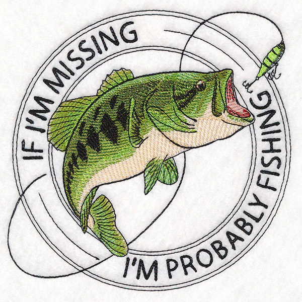 I'm Probably Fishing Stamp - Image 3