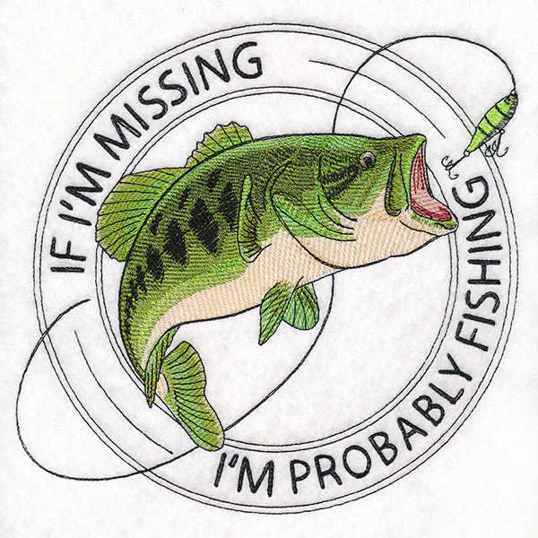 I'm Probably Fishing Stamp - Image 6