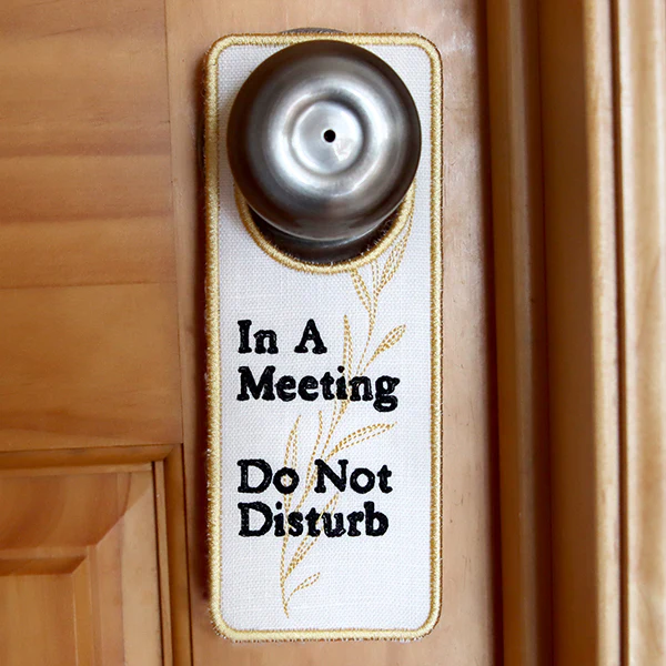 In A Meeting Door Hanger (In-the-Hoop) - Image 3