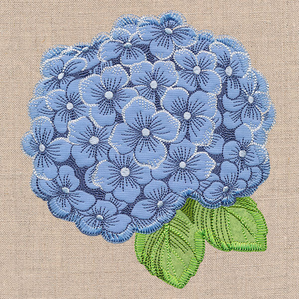 In Full Bloom Hydrangea (Heirloom Applique) - Image 2
