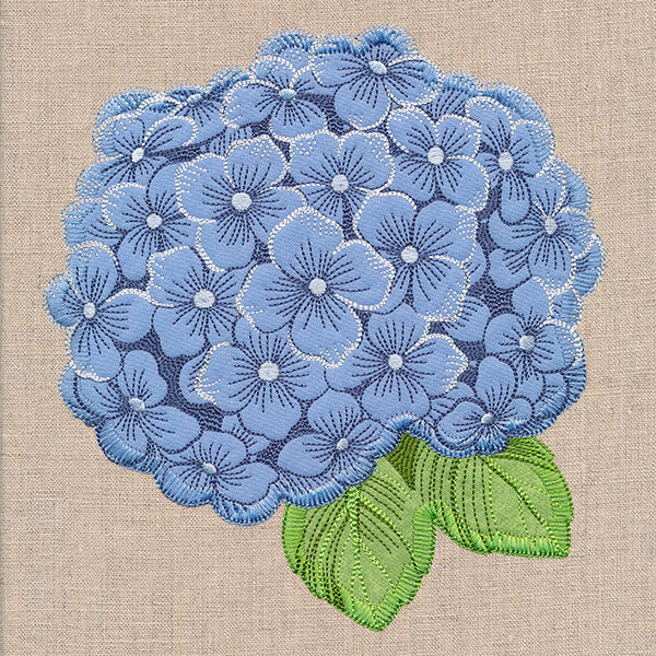In Full Bloom Hydrangea (Heirloom Applique) - Image 4