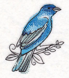 Indigo Bunting in Watercolor - Image 5