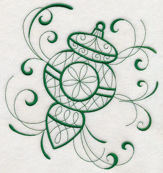 Inky Christmas Ornament 2