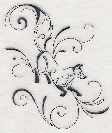 Inky Fox Running - Image 2