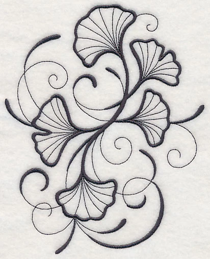 Inky Ginkgo Leaves - Image 3