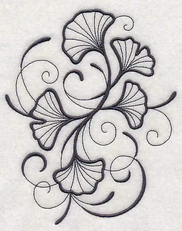 Inky Ginkgo Leaves - Image 4