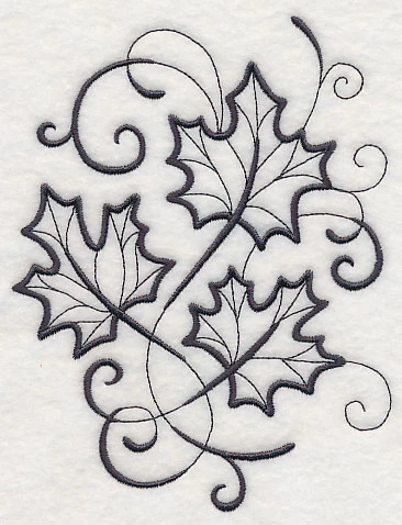 Inky Maple Leaves - Image 4