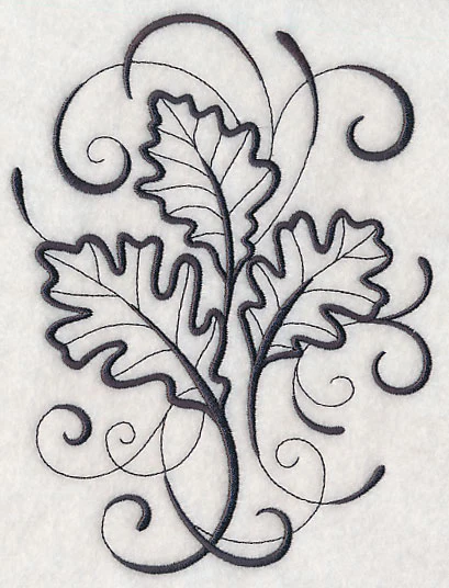 Inky Oak Leaves - Image 3