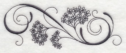 Inky Queen Anne's Lace Border - Image 3