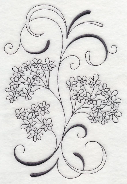Inky Queen Anne's Lace Spray - Image 4