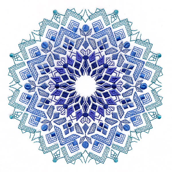 Into the Blue Textured Medallion - Image 5