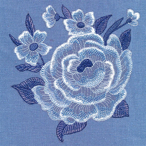 Into The Wild Blue Floral Pocket - Image 4