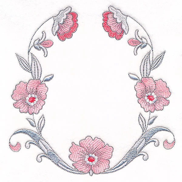 Intricate Details Flowers & Filigree Wreath - Image 3