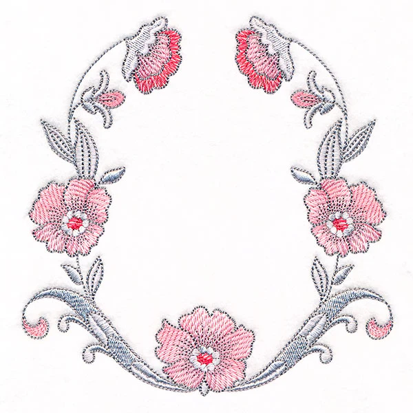 Intricate Details Flowers & Filigree Wreath - Image 5